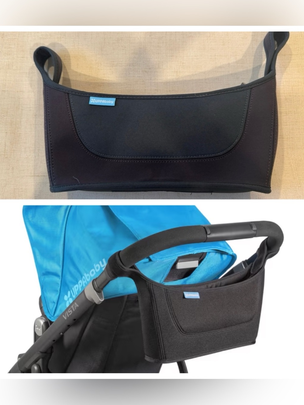 GUC UPPAbaby Carry-All Parent Organizer , Stroller Attachment, Black